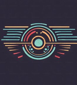 Abstraktes Retro